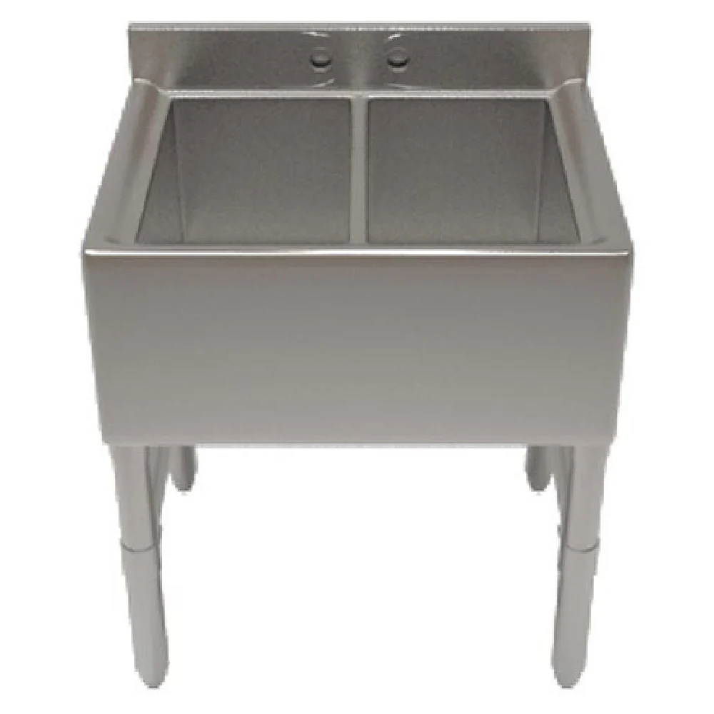 NBR Equipment UW-4-101410-48 48 Inch Stainless Steel Underbar Sink Unit with 4 Compartments NBR Equipment UW-4-101410-48 48 Inch Stainless Steel Underbar Sink Unit with 4 Compartments