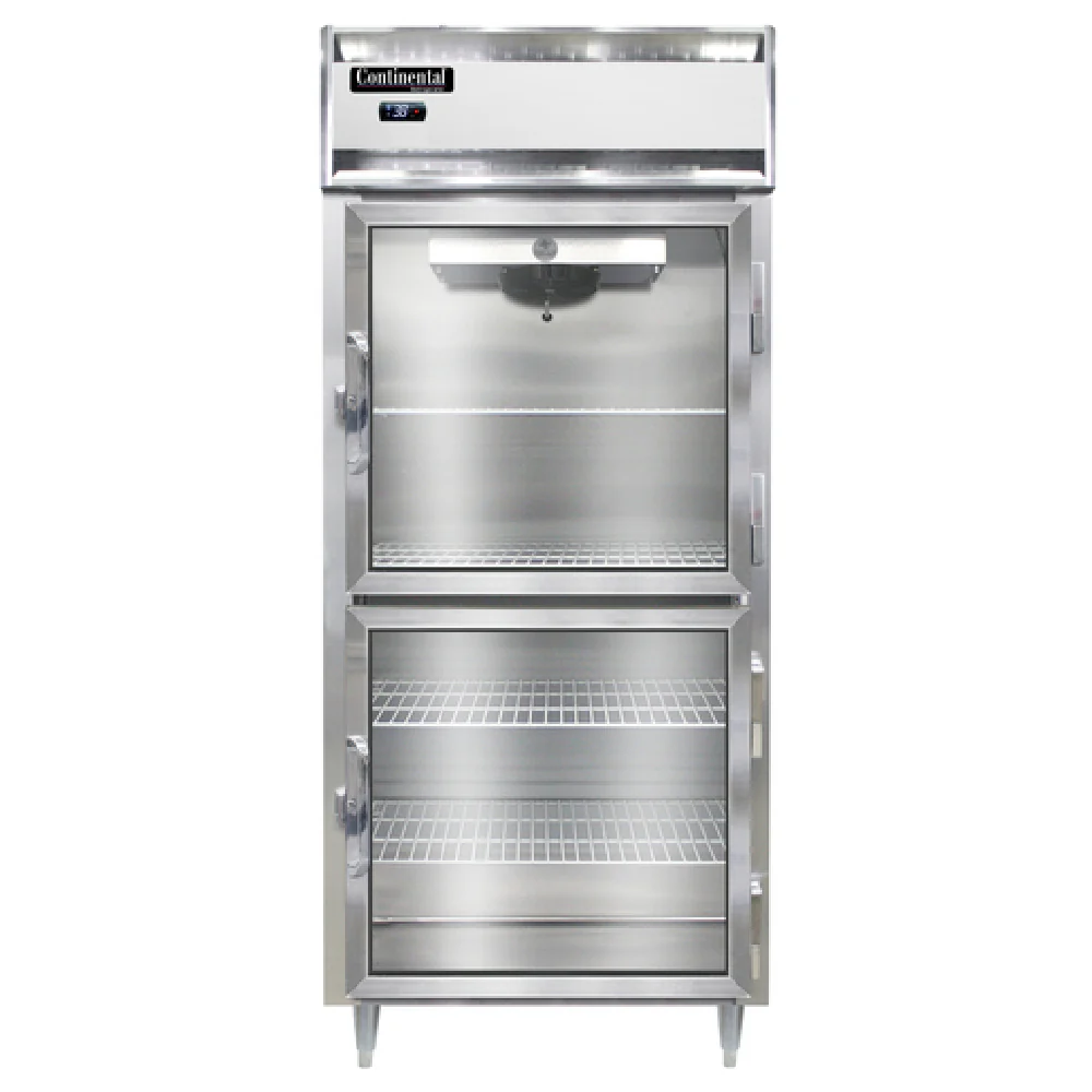 Continental Refrigerator D1RXSNGDHD 36-1/4 Inch Reach-in Refrigerator Electric 1 Section Aluminum Interior Continental Refrigerator D1RXSNGDHD 36-1/4 Inch Reach-in Refrigerator Electric 1 Section Aluminum Interior