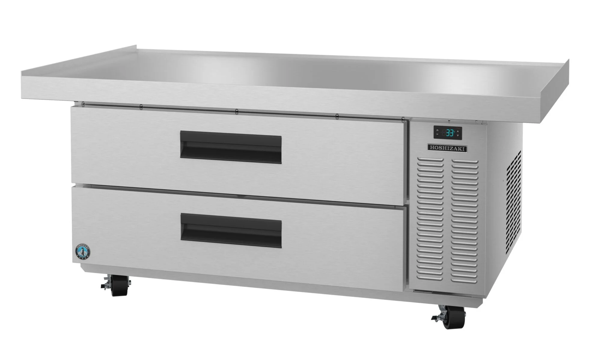 Hoshizaki CR60A 60-1/2 Inch Refrigerated Equipment Stand with 2 Drawers Hoshizaki CR60A 60-1/2 Inch Refrigerated Equipment Stand with 2 Drawers
