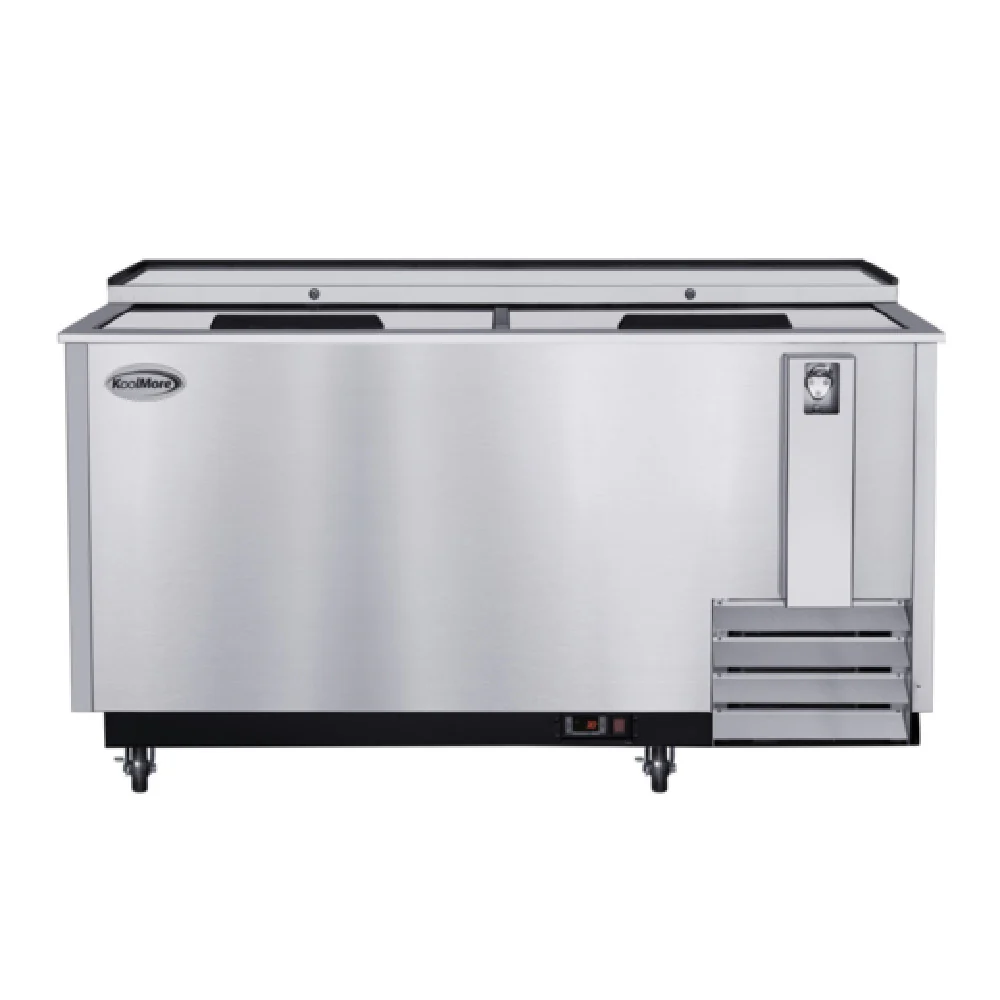 Koolmore KM-BOC65-SS 65 Inch Commercial Bottle Cooler 19 cu ft Stainless Steel with Built-in Opener and Automatic Defrost Koolmore KM-BOC65-SS 65 Inch Commercial Bottle Cooler 19 cu ft Stainless Steel with Built-in Opener and Automatic Defrost