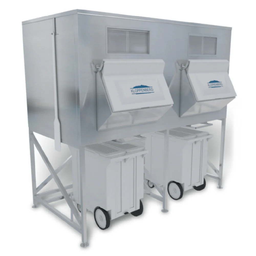 Kloppenberg IFS3500-250 96 Inch Ice Fill Station 3557 Lb Capacity Stainless Steel with Front Access Door Kloppenberg IFS3500-250 96 Inch Ice Fill Station 3557 Lb Capacity Stainless Steel with Front Access Door
