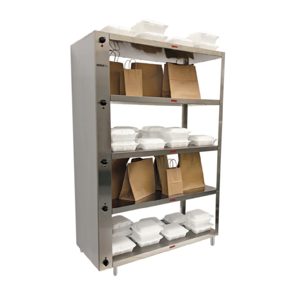 Nemco 6302-3 41-3/8 Inch Electric Heated To-Go Shelf Stainless Steel with 3 Shelves Nemco 6302-3 41-3/8 Inch Electric Heated To-Go Shelf Stainless Steel with 3 Shelves