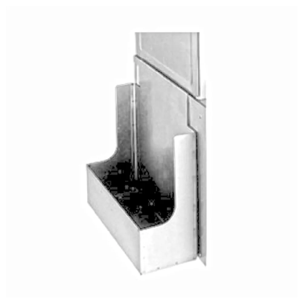 Glastender 01000710 Clip-On Chemical Rail 3 Gallon Stainless Steel for Warewashing