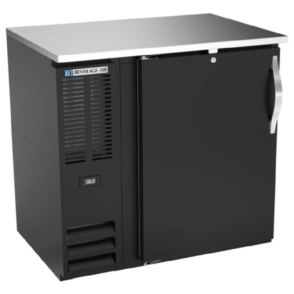 Beverage Air BBN36HC-F-B Refrigerated Food Rated Back Bar Storage Cabinet One-section Beverage Air BBN36HC-F-B Refrigerated Food Rated Back Bar Storage Cabinet One-section