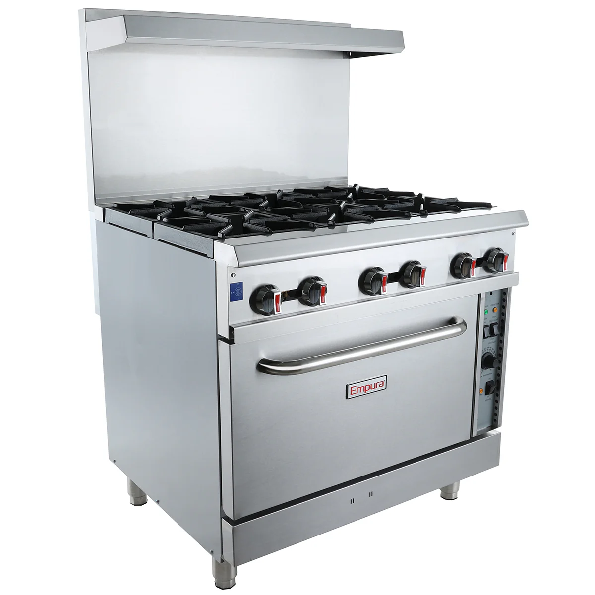 Empura Equipment EGR-36C_LP 36 Inch Gas Range Liquid Propane with Convection Oven 211000 BTU Empura Equipment EGR-36C_LP 36 Inch Gas Range Liquid Propane with Convection Oven 211000 BTU