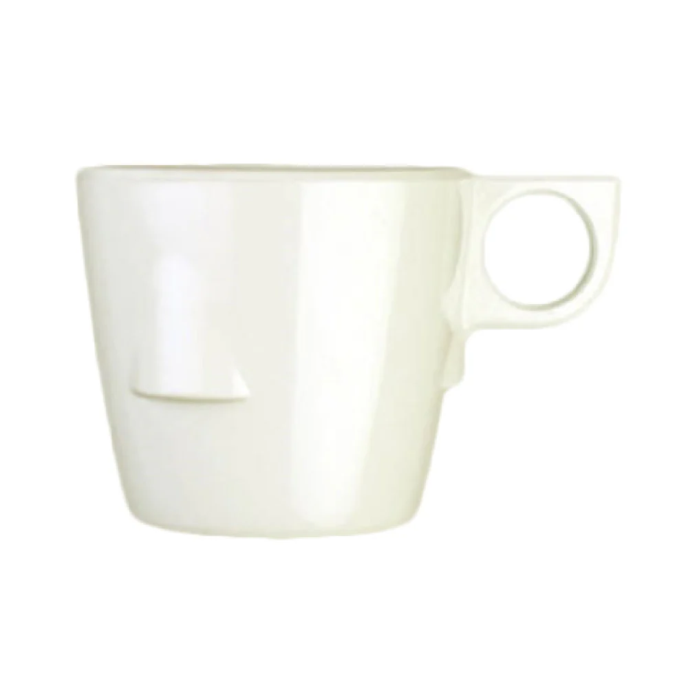 Thunder Group ML9011I 7 Oz Melamine Stackable Cup BPA Free Ivory