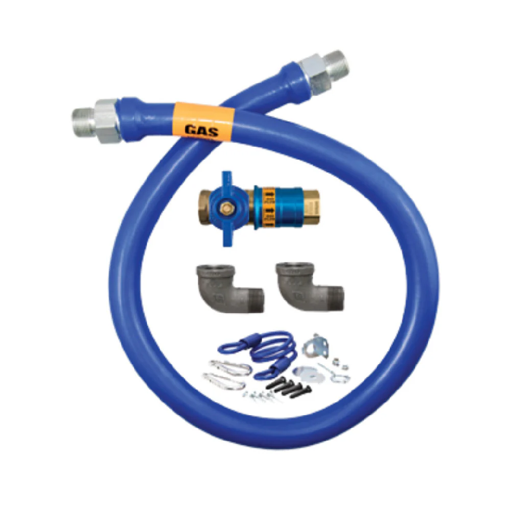 Dormont 1650KITCF72 1/2 Inch Inch Gas Connector Kit with Quick Disconnect Valve 72 Inch