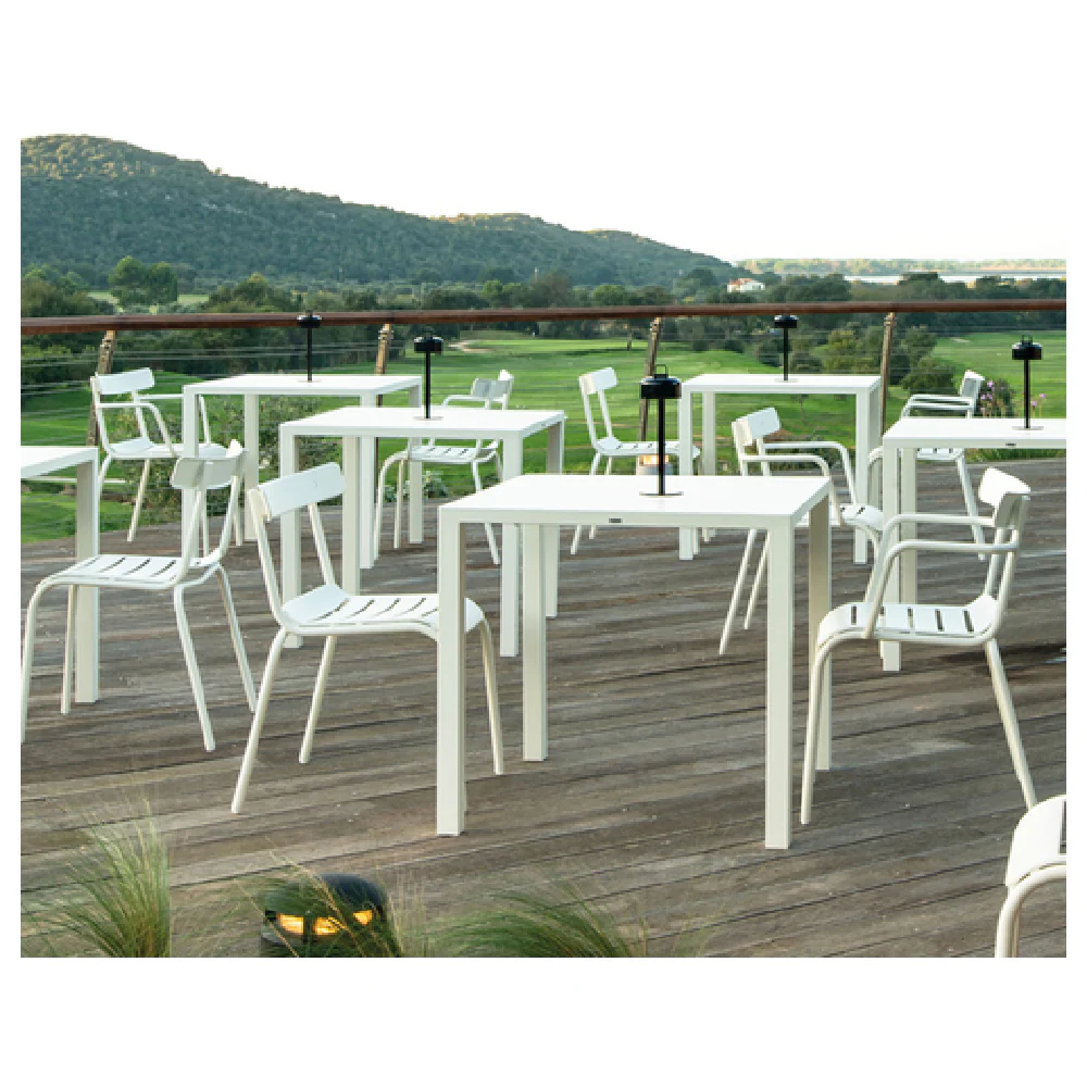 emuamericas, llc E637 22 Inch Stacking Side Chair Metal Frame Steel Finish Outdoor Indoor emuamericas, llc E637 22 Inch Stacking Side Chair Metal Frame Steel Finish Outdoor Indoor