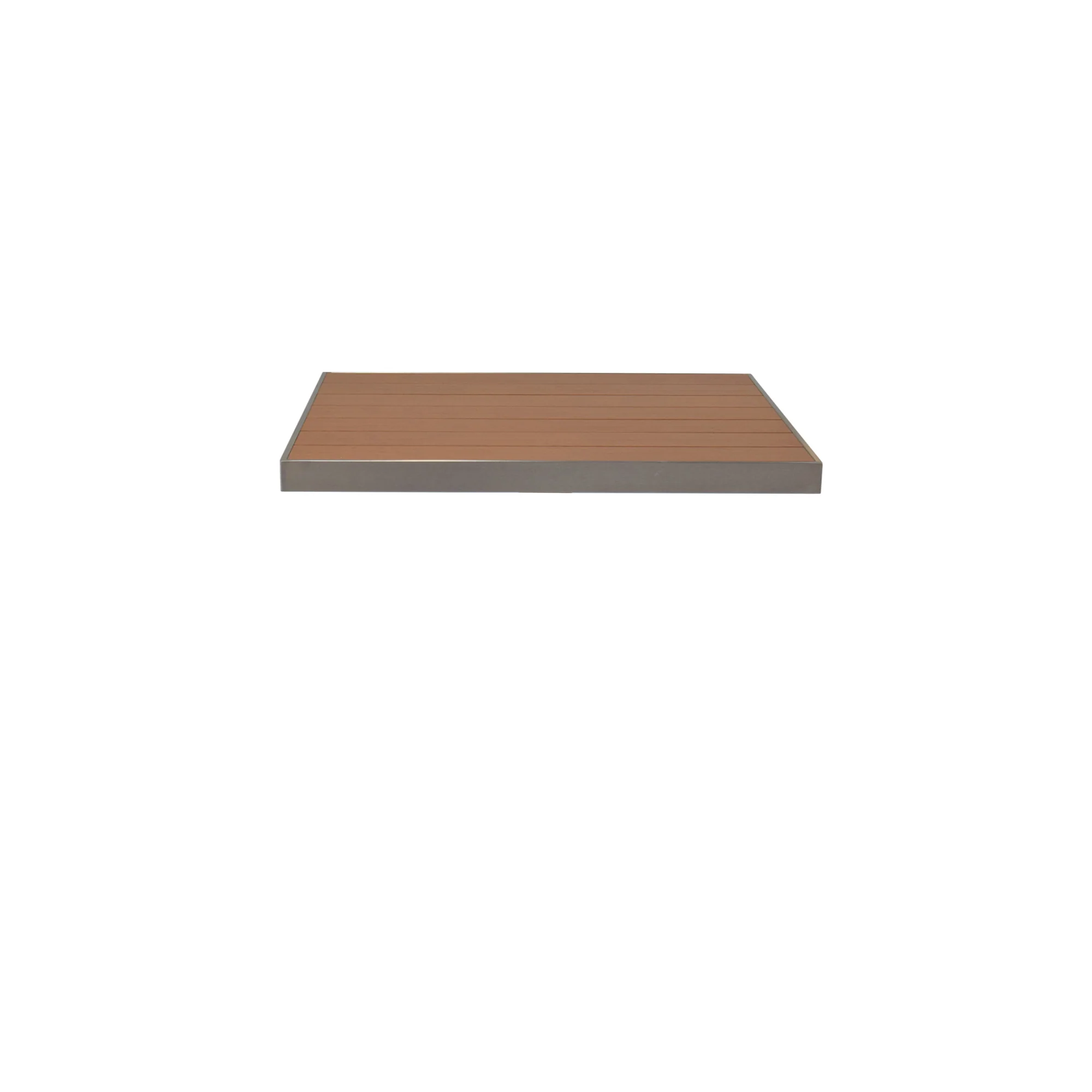 Emuamericas Llc A1494-06-401 30 Inch Rectangle Table Top Wood-look Aluminum Outdoor
