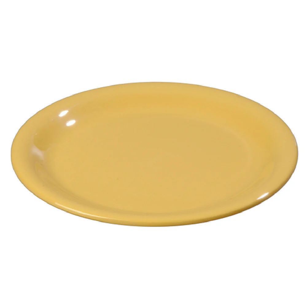 Carlisle 3300822 6-1/2 Inch Pie Plate Narrow Rim Break Resistant Melamine Honey Yellow