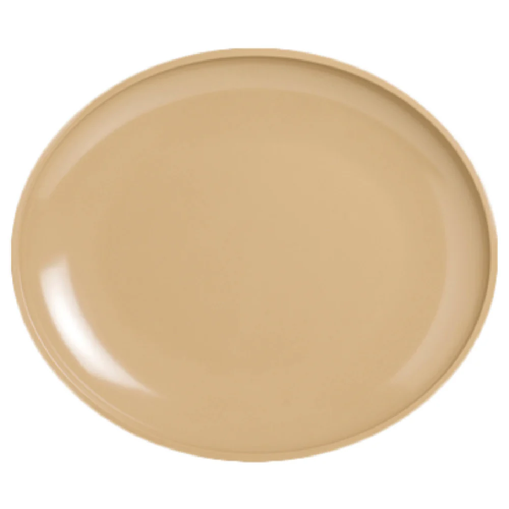 Steelite 7004DD063 5-4/5 Quart Oval Bowl Melamine Tan 20 Inch 17 Inch