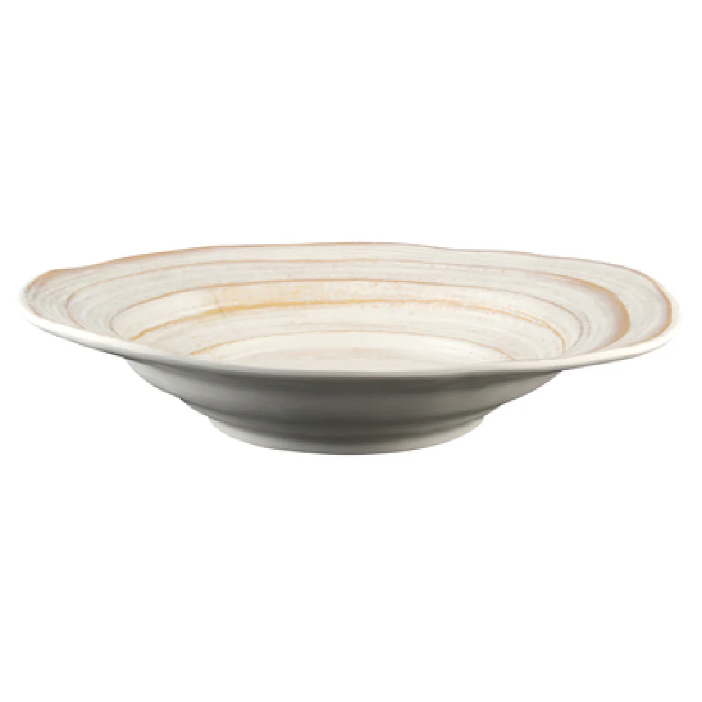 GET Enterprises M14BST-OWD 44 Oz Serving Bowl Melamine Off White Stoneware Design