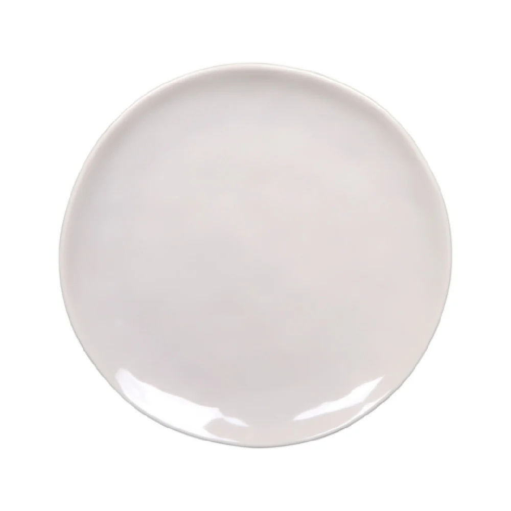 GET Enterprises DG7R-CG 7 Inch Round Plate Plastic Melamine Cream Glaze and BPA Free