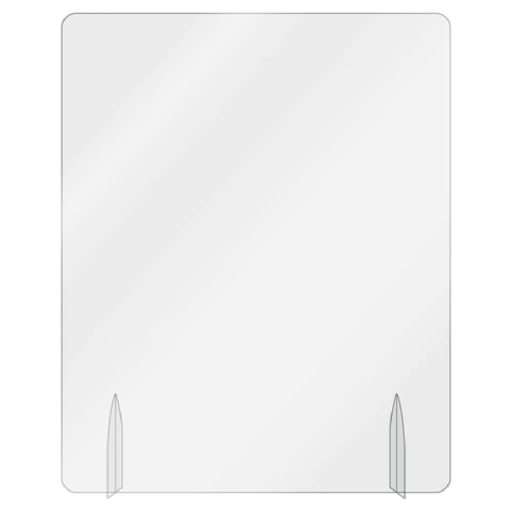 Aarco FPT3024PC-3 24 Inch Acrylic Safety Shield Freestanding Clear Heavy-duty Aarco FPT3024PC-3 24 Inch Acrylic Safety Shield Freestanding Clear Heavy-duty