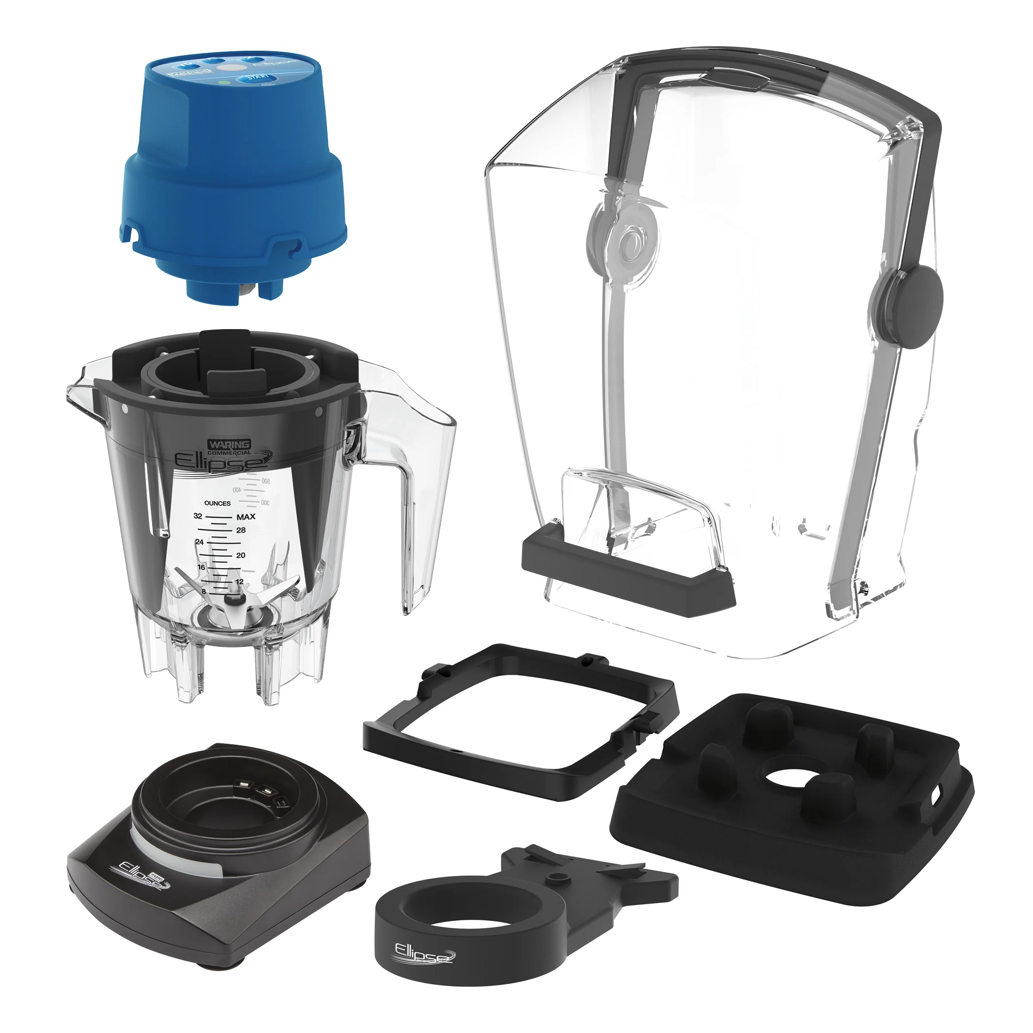 Waring CAC190E (International) Ellipse Retrofittable Kit Includes A Drive A 32 Oz. (095 Liter) Container