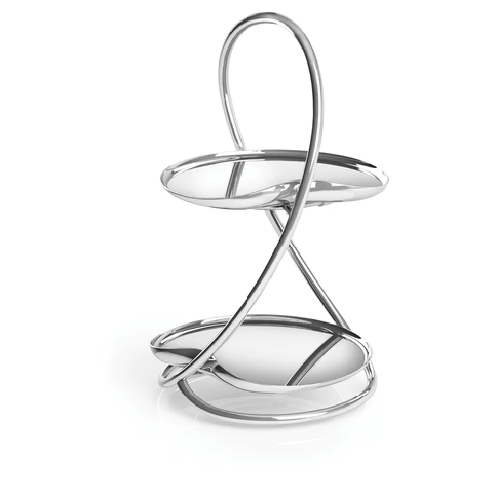 Steelite 5977RW106 5.0 Inch Two Tier Stand Beautifully Designed Stainless Steel Drift Steelite 5977RW106 5.0 Inch Two Tier Stand Beautifully Designed Stainless Steel Drift