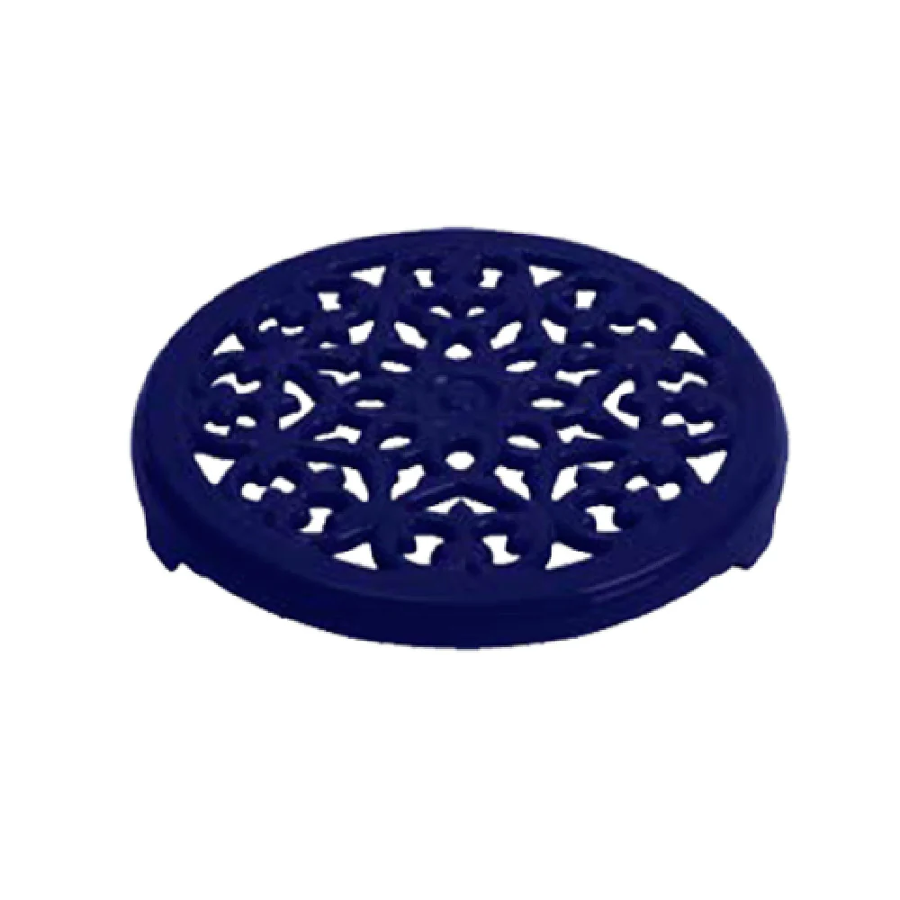 Zwilling 16001091 9 Inch Diameter Cast Iron Round Trivet Dark Blue
