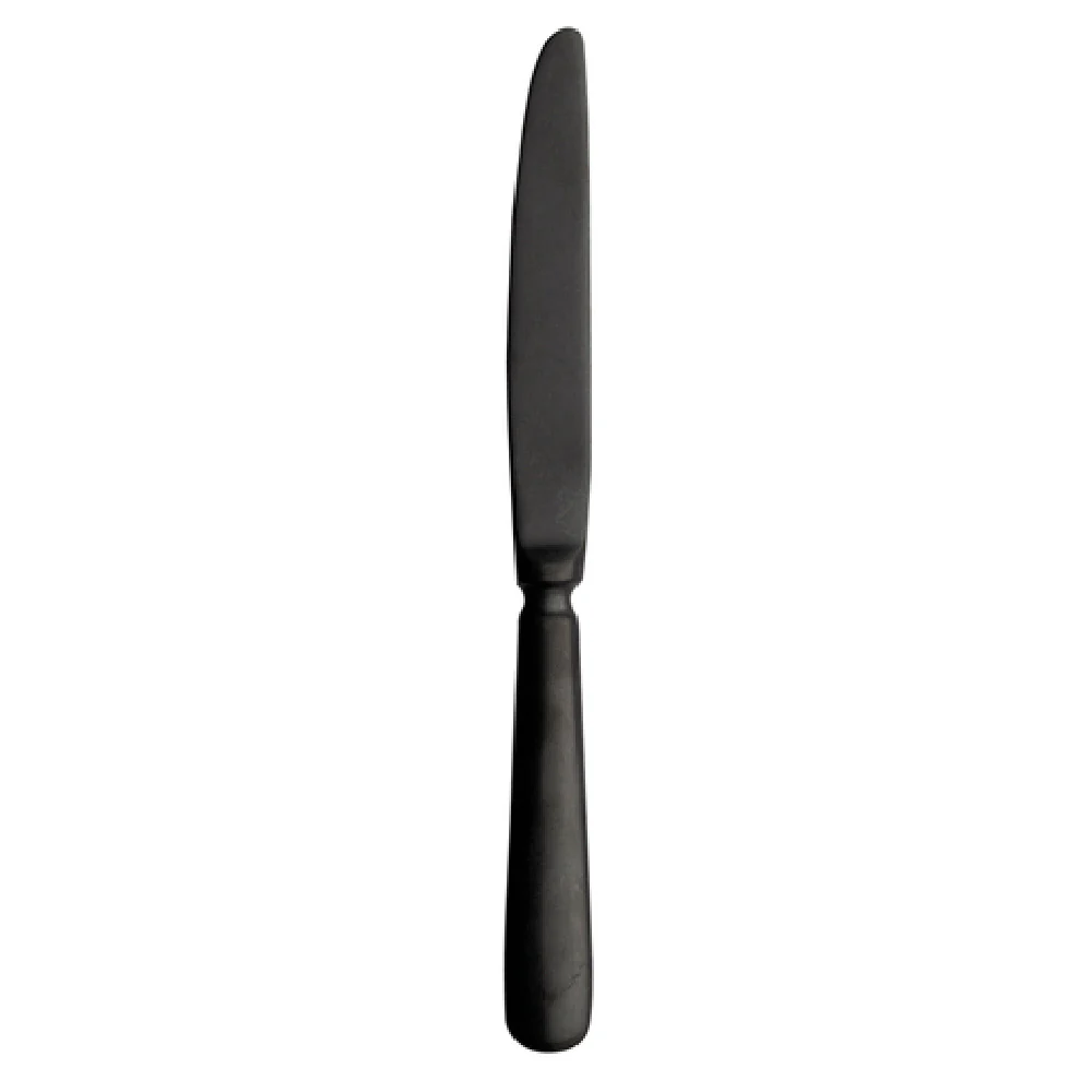 Arc Cardinal MB247 9.0 Inch Baguette Black Dinner Knife 13/0 Stainless Steel 12 Packs