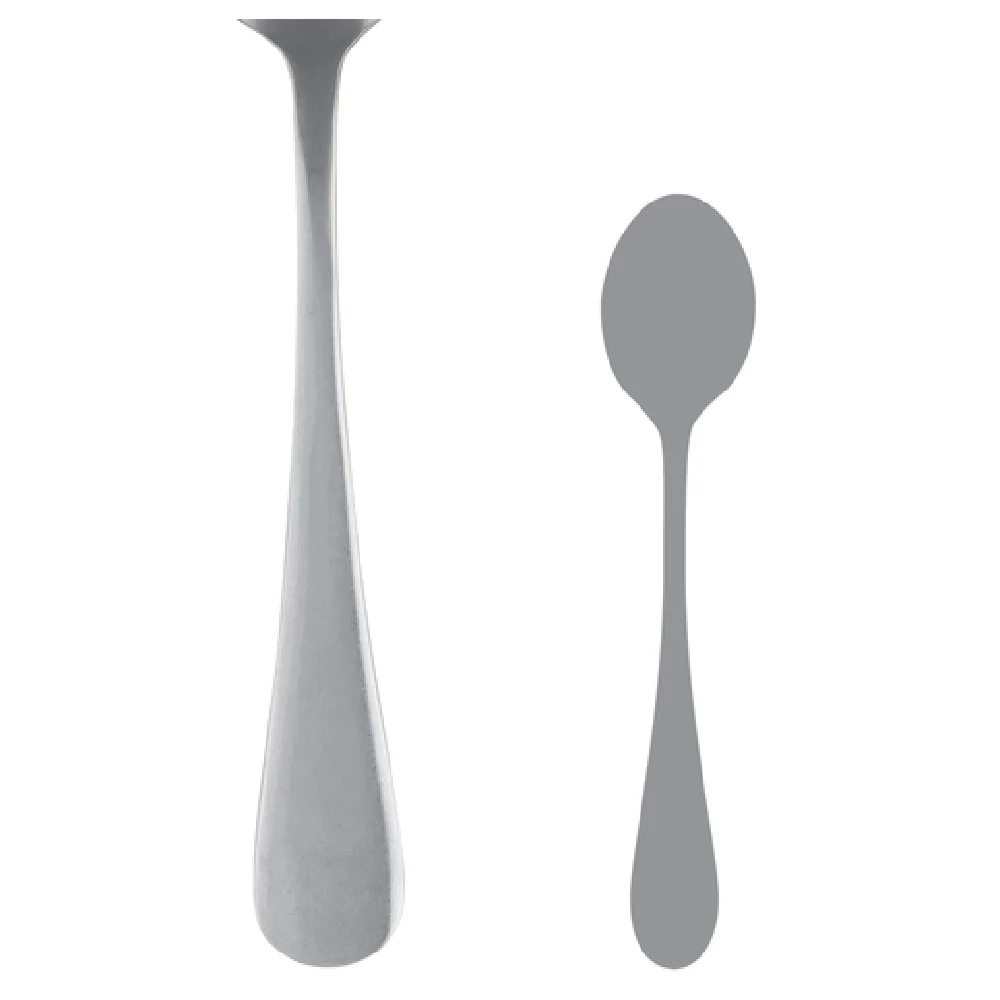 Steelite 5734SX003 8 Inch Soup Dessert Spoon Oval Bowl Stainless Steel