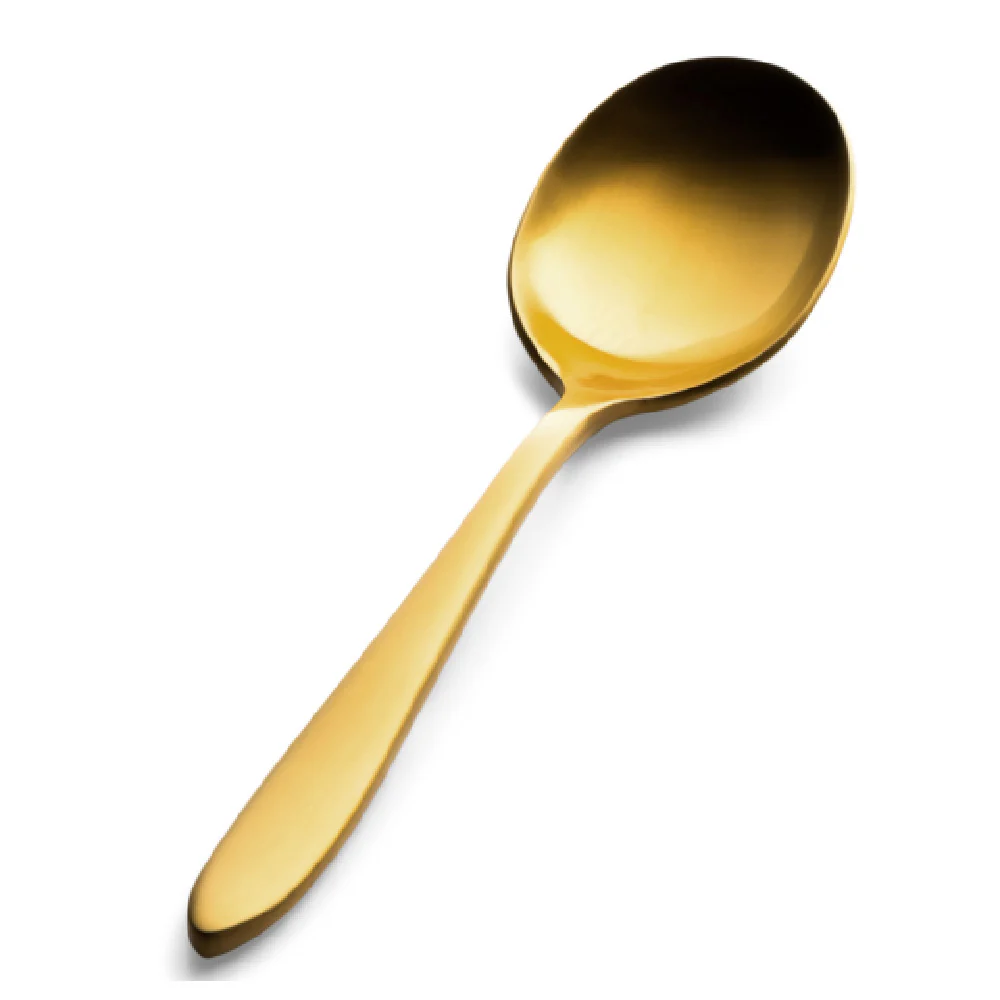 Bon Chef S4401GM 6.36 Inch Bouillon Spoon Gold Matte Finish 18/10 Stainless Steel Bon Chef S4401GM 6.36 Inch Bouillon Spoon Gold Matte Finish 18/10 Stainless Steel