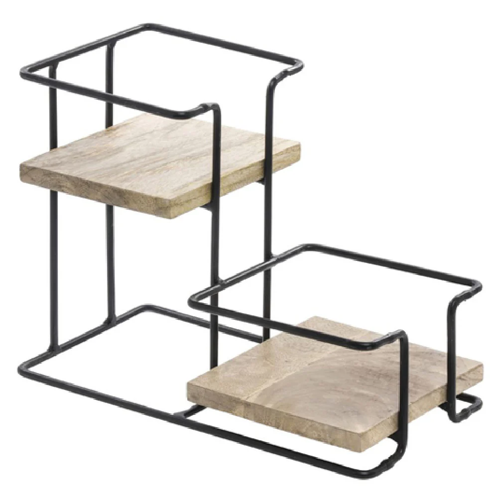 Hubert 88711 Carafe Holder/Stand 2-tier 6-3/4