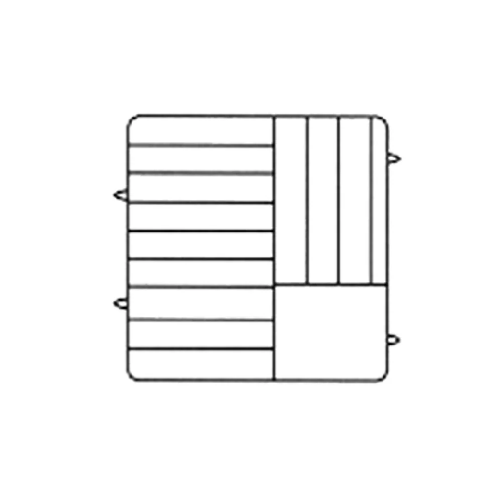 Vollrath PM1211-4-02 9 to 9 Inch Plate Dishwasher Rack with Extenders and Dividers Vollrath PM1211-4-02 9 to 9 Inch Plate Dishwasher Rack with Extenders and Dividers