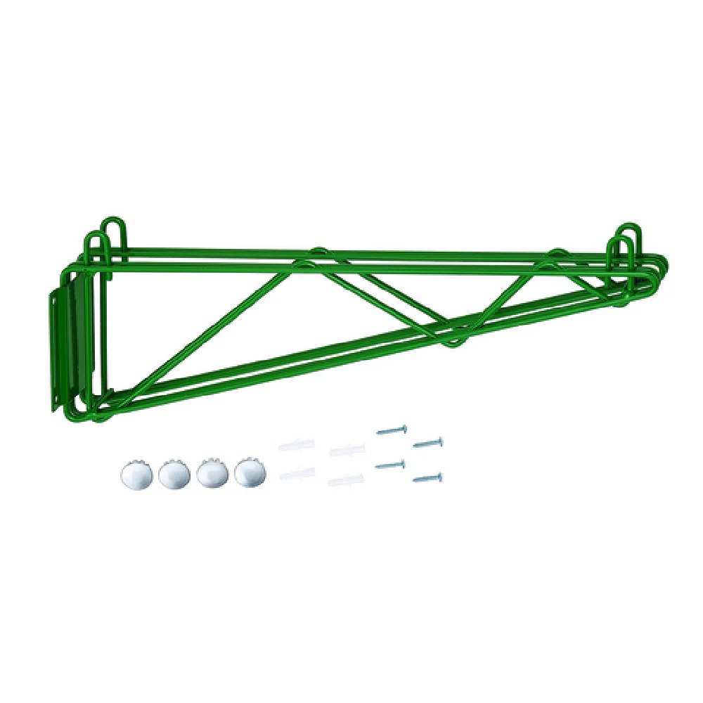 Hubert 93365 CenPro Wall Mounting Brackets For Green Epoxy Wire Shelving 21