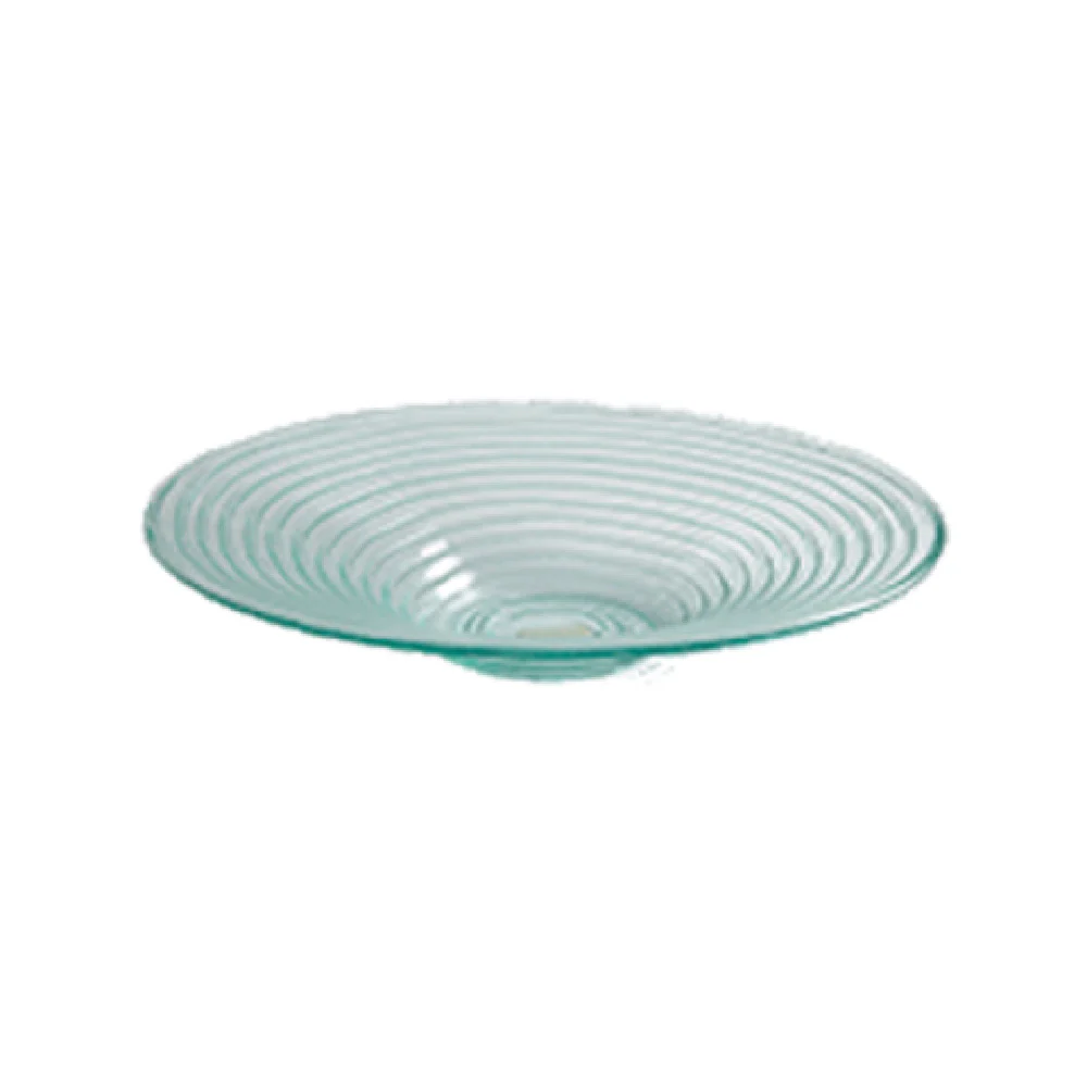 American Metalcraft GBG19 128 Oz Glacier Bowl Recycled Glass Green Round