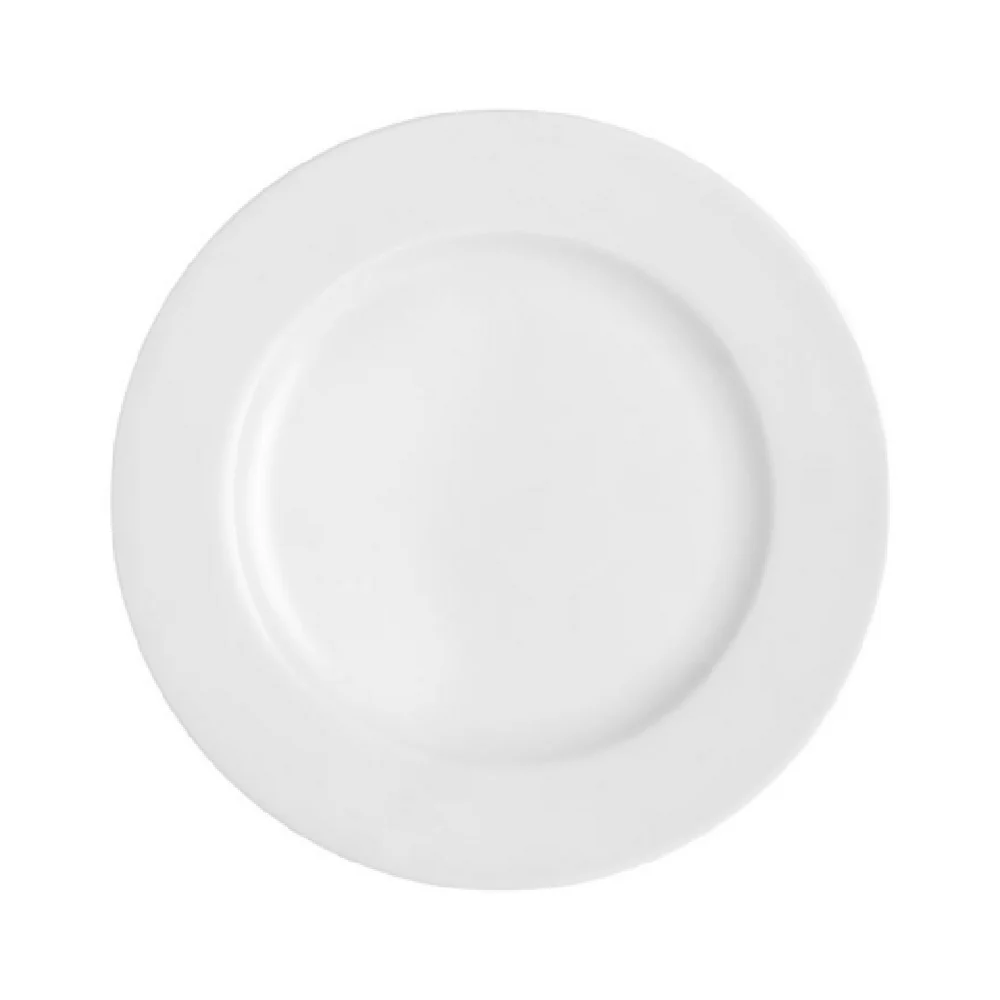Arc Cardinal FP359 10 Inch Plate High Alumina Porcelain with Wide Rim