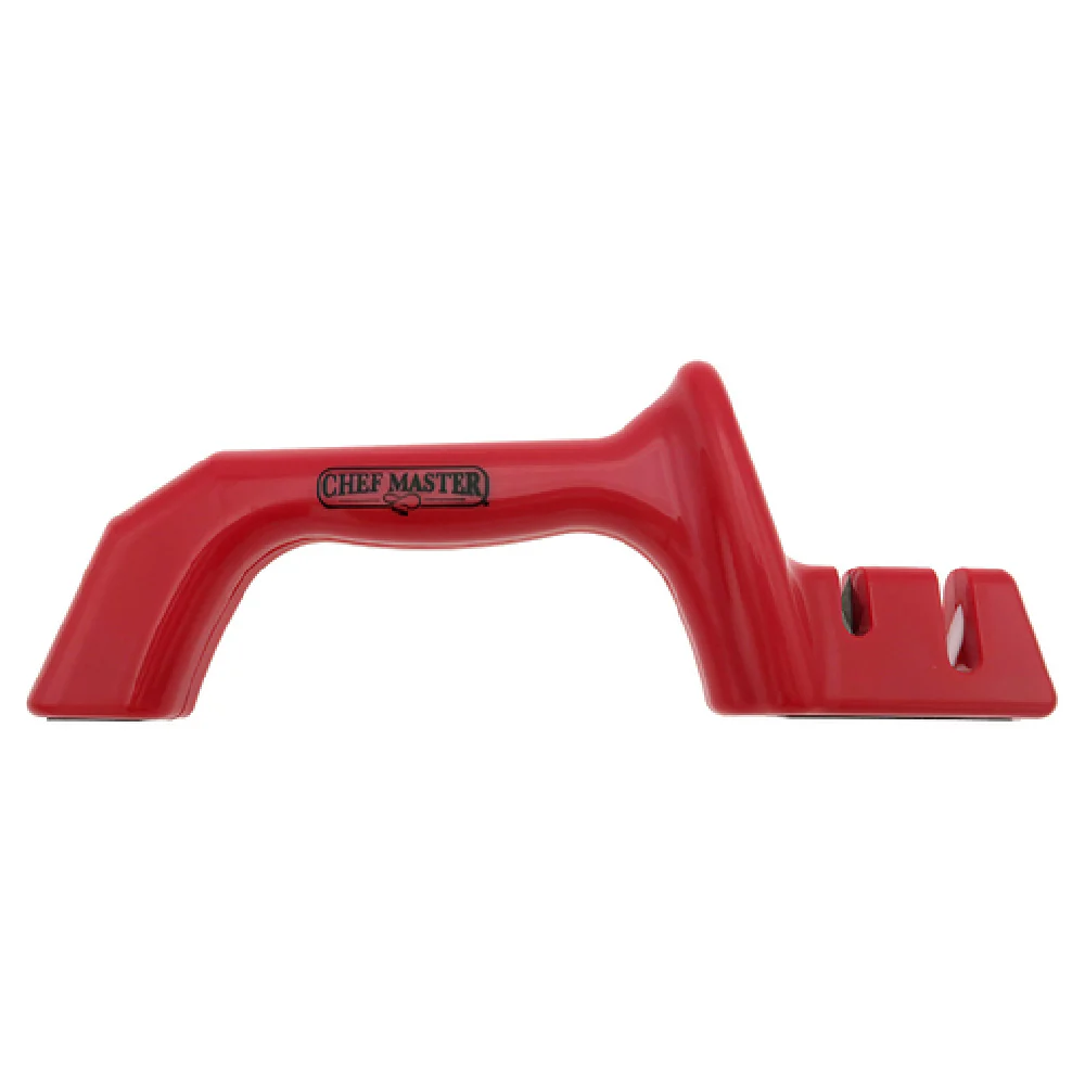 Chef Master 90232 2 Stage Handheld Knife Sharpener Tungsten Carbide Red Chef Master 90232 2 Stage Handheld Knife Sharpener Tungsten Carbide Red