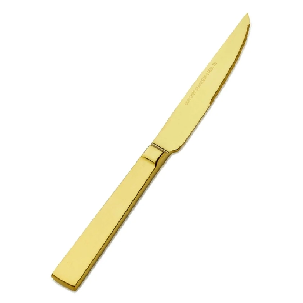 Bon Chef S3715G 9-1/2 Inch Knife 13/0 Stainless Steel Roman Knife Gold