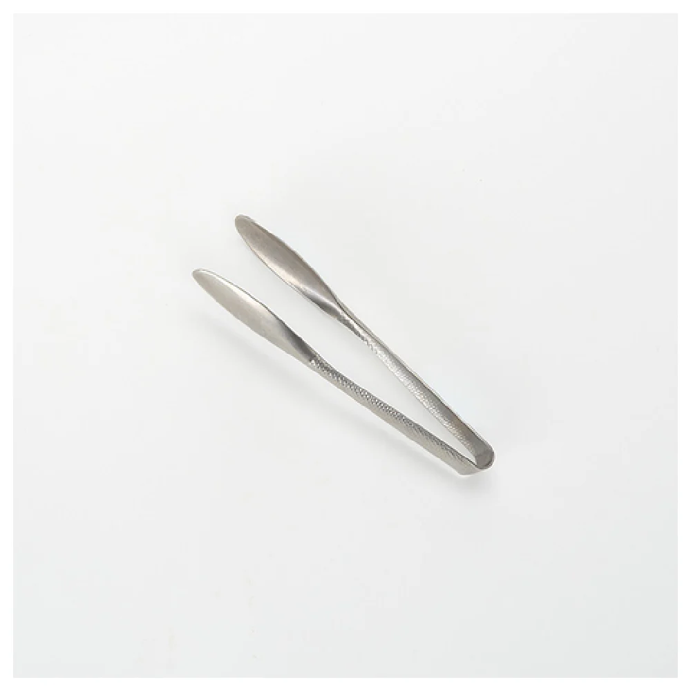 American Metalcraft SVHT6 6 Inch Serving Tongs Hammered Stainless Steel Vintage Finish