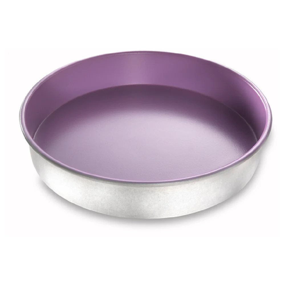 Chicago Metallic 68050 41.8 Oz Allergen Management Cake Pan Round Aluminized Steel Purple Chicago Metallic 68050 41.8 Oz Allergen Management Cake Pan Round Aluminized Steel Purple