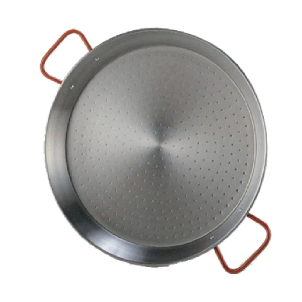 Matfer 071038 14 Inch Paella Pan Rigid Bottom Polished Steel with 2 Handles
