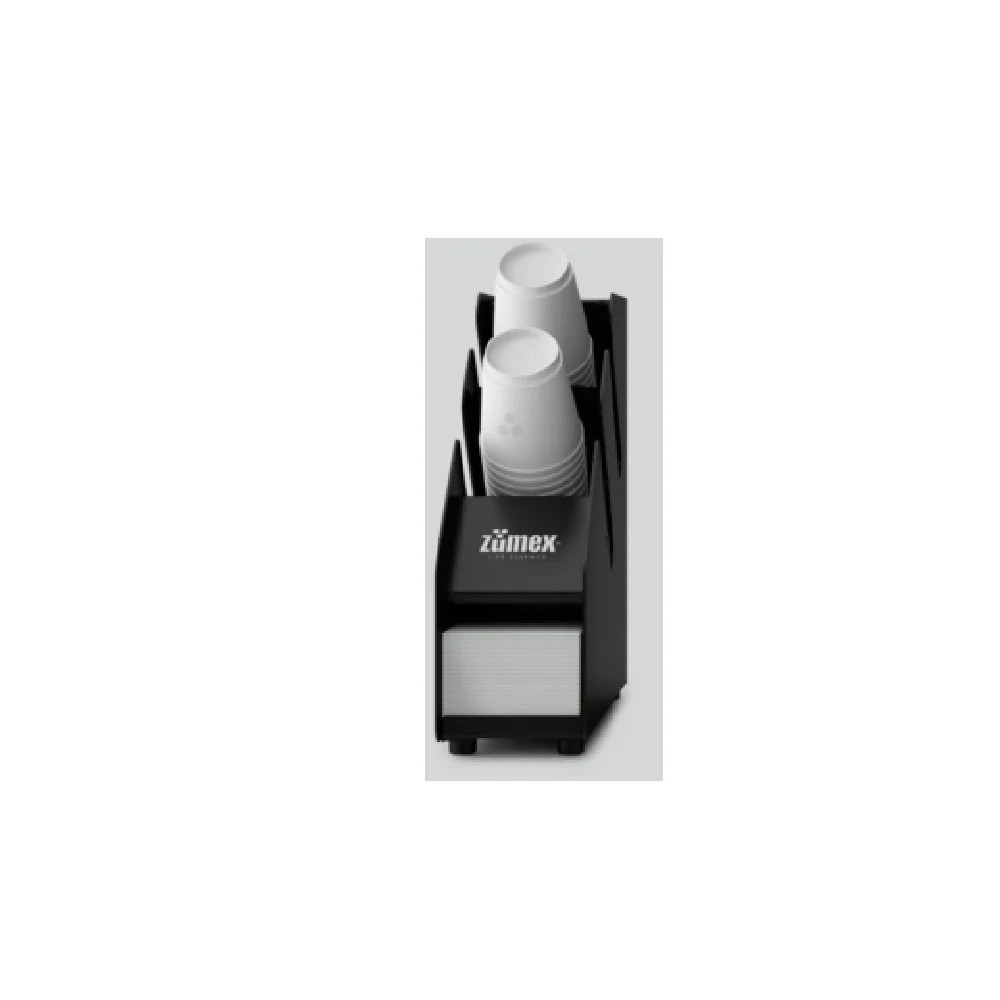 Zumex 10846 CUP DISPENSER Manual Stainless Steel Cup Dispenser - Glass Tray
