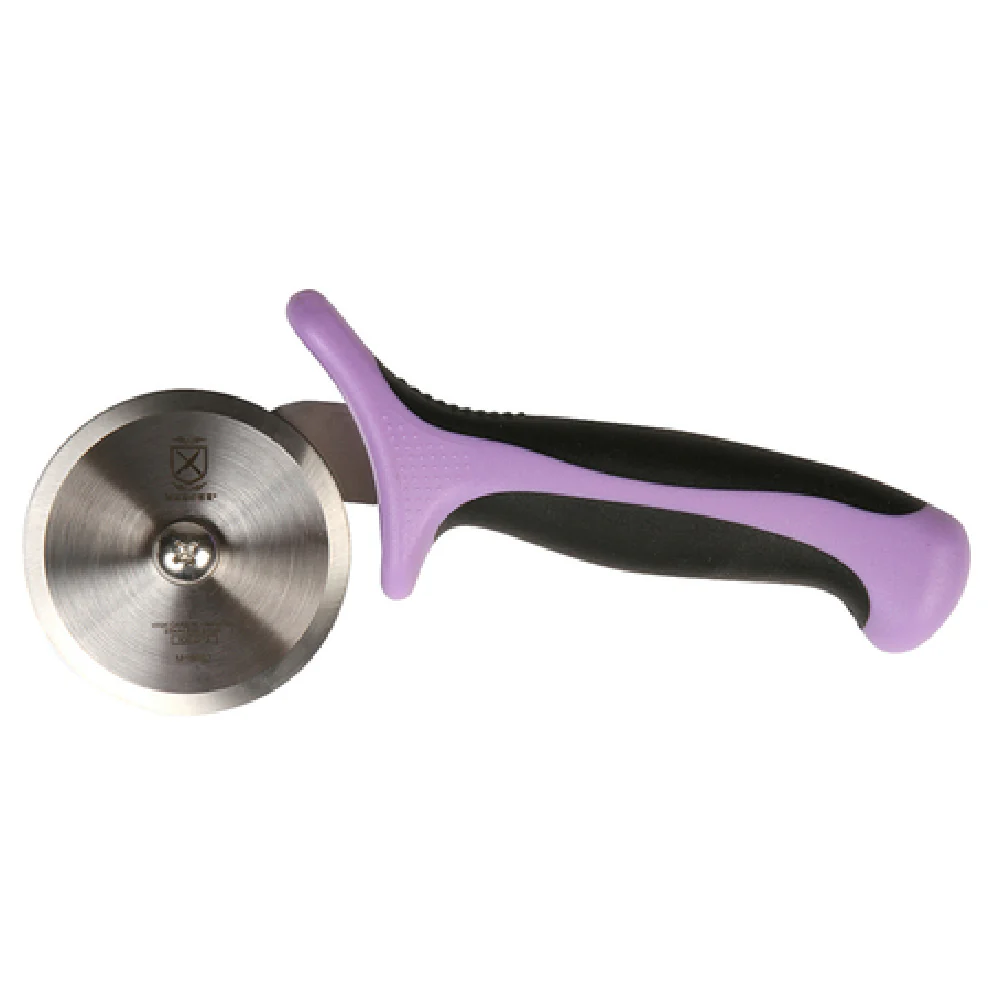 Mercer Culinary M18602PU 2-3/4 Inch Pizza Cutter High-carbon Steel with Ergonomic Handle Purple