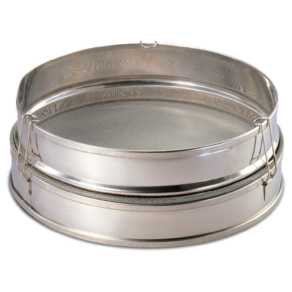 JB Prince U727 F 12 Inch Sieve Mesh Screen #25 Fine Stainless Steel with Filter