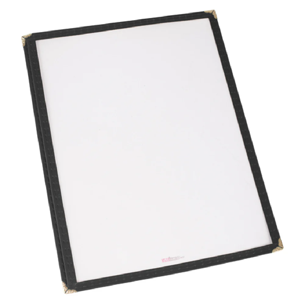 Winco PMC-9K 9-3/8 Inch Menu Cover Plastic Single with Double Stitched Edging