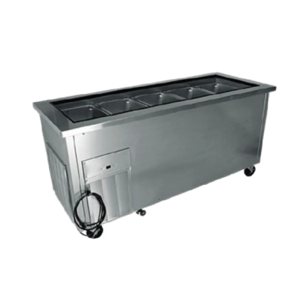 Delfield SCSC-96-BP 96 Inch Refrigerated Cold Food Serving Counter with Stainless Steel Delfield SCSC-96-BP 96 Inch Refrigerated Cold Food Serving Counter with Stainless Steel