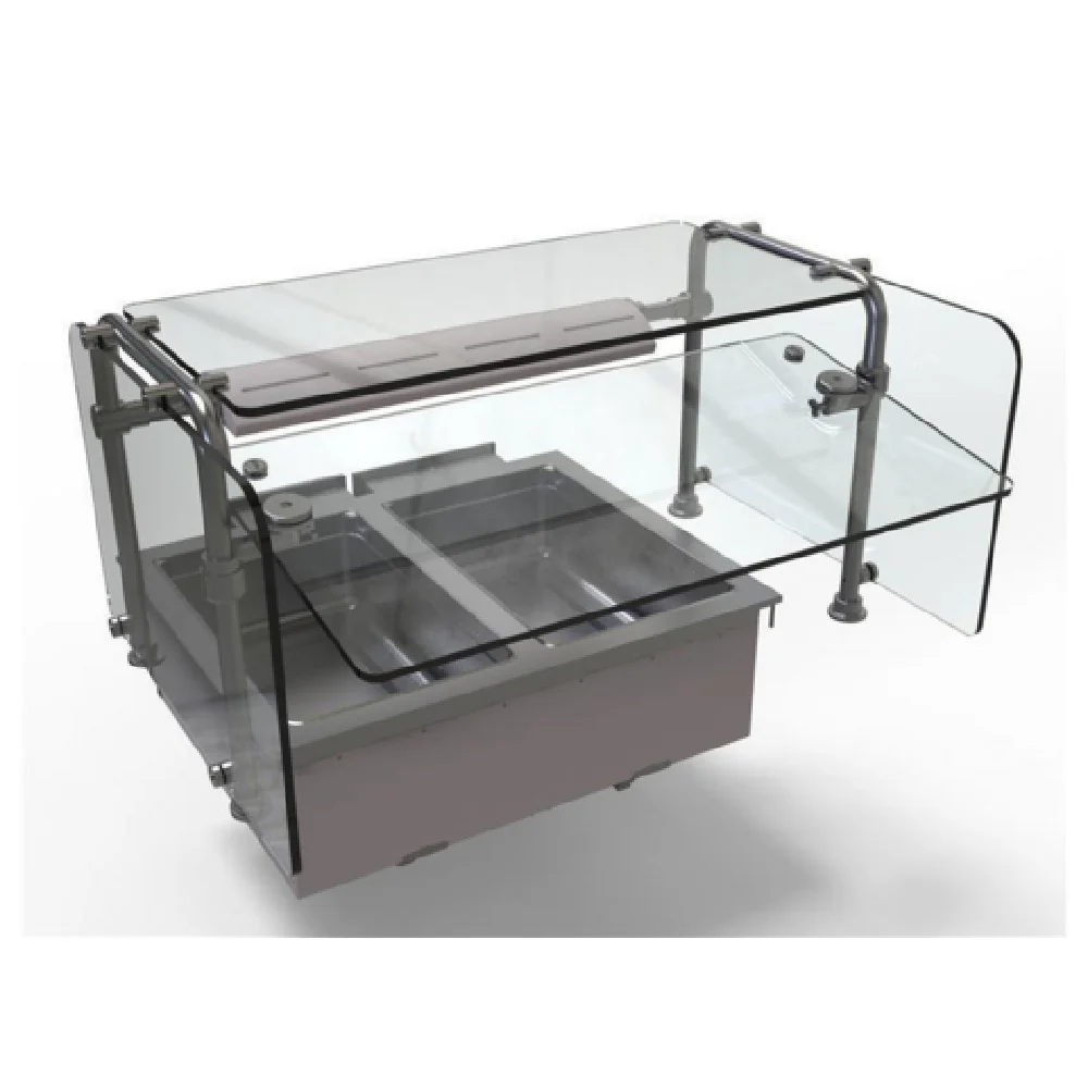 Hatco HWBI-2M-BUNDLE 39 Inch Hot Food Well Electric with Sneeze Guard and Heat Lamp Hatco HWBI-2M-BUNDLE 39 Inch Hot Food Well Electric with Sneeze Guard and Heat Lamp
