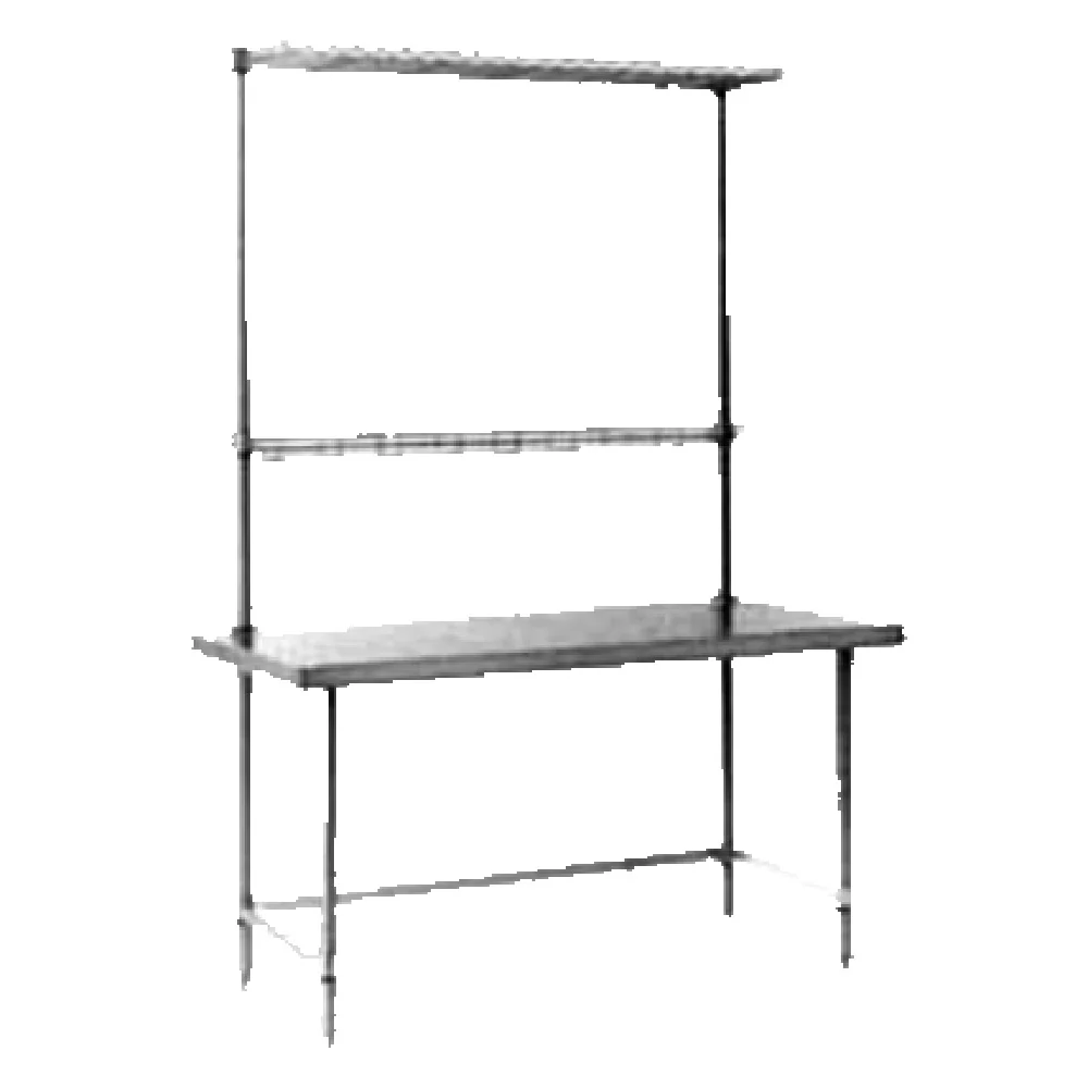 Metro WTC307FS 72 Inch 14 Gauge Super Work Table with Undershelf and Legs
