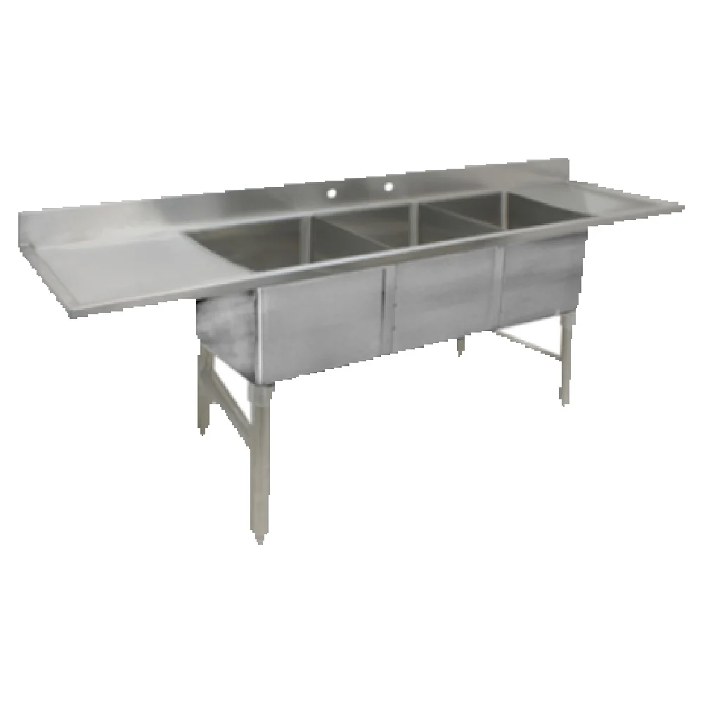 GSW USA SE10143DB5 59-5/8 Inch Underbar Sink with Drainboards Stainless Steel GSW USA SE10143DB5 59-5/8 Inch Underbar Sink with Drainboards Stainless Steel