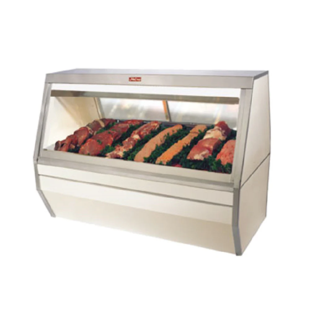 Howard-McCray R-CMS35-4-S-LED 50 Inch Red Meat Service Case Remote Stainless Steel with Dual Compartment 1400 BTU Howard-McCray R-CMS35-4-S-LED 50 Inch Red Meat Service Case Remote Stainless Steel with Dual Compartment 1400 BTU