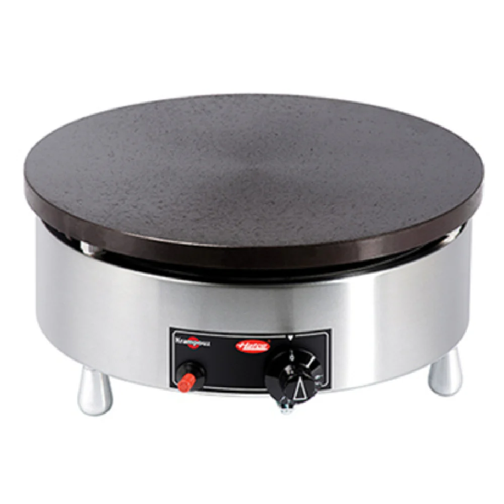 Hatco KCMG-1RND 15 Inch Gas Crepe Maker with Cast Iron Griddle 21515 BTU Spreader and Spatula Hatco KCMG-1RND 15 Inch Gas Crepe Maker with Cast Iron Griddle 21515 BTU Spreader and Spatula