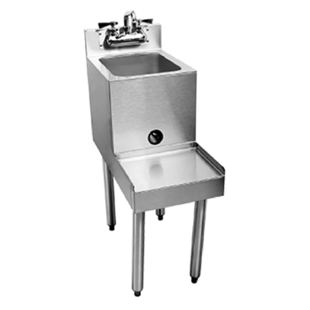 Glastender C-BSB-14 14 Inch Freestanding Underbar Blender Station with Sink