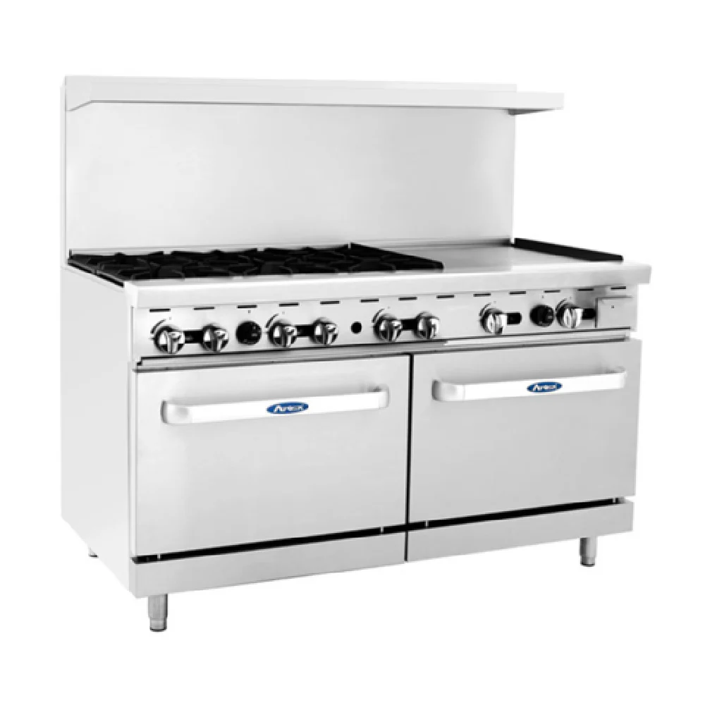 Atosa AGR-6B24GR-LP 60 Inch Gas Range with (6) 32000 BTU Burners and Oven