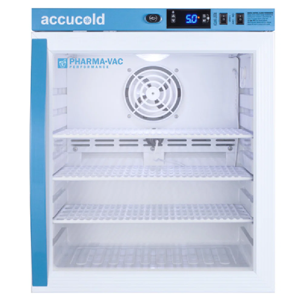 Summit ARG1PV 17 Inch Medical Refrigerator Glass Door 1 cu ft Reach-in