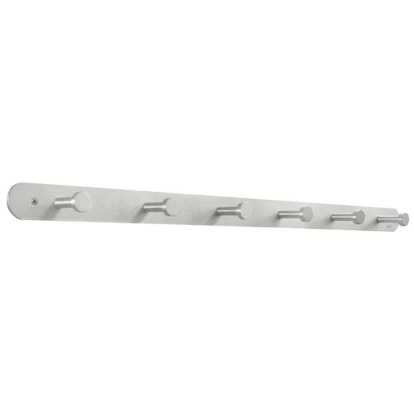Safco 4202 Nail Head Six-Peg Aluminum Coat Hook / Wall Rack Safco 4202 Nail Head Six-Peg Aluminum Coat Hook / Wall Rack