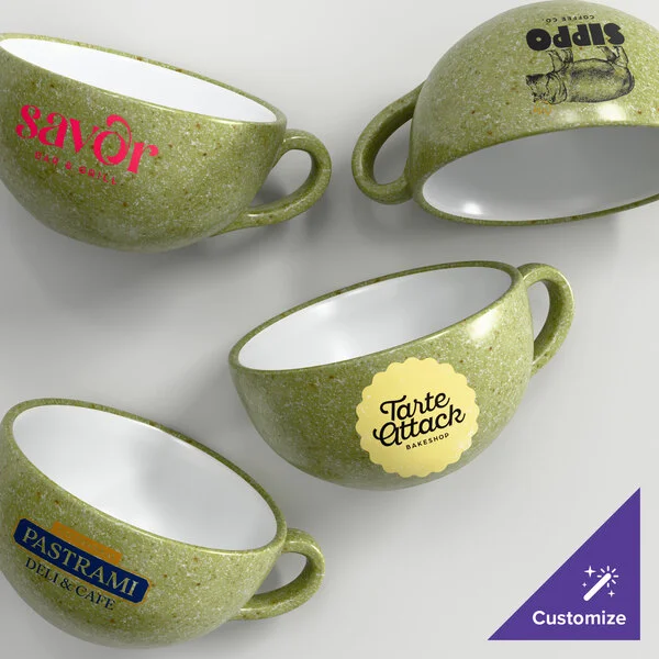 Acopa Embers 10 oz. Moss Green Matte Stoneware Cup - Sample Acopa Embers 10 oz. Moss Green Matte Stoneware Cup - Sample