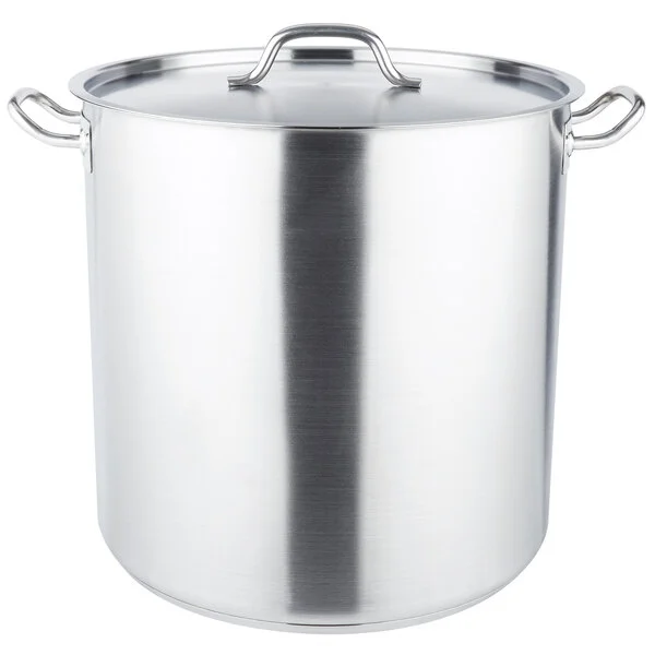 Vollrath 3513 Optio 53 Qt. Stainless Steel Stock Pot with Cover Vollrath 3513 Optio 53 Qt. Stainless Steel Stock Pot with Cover